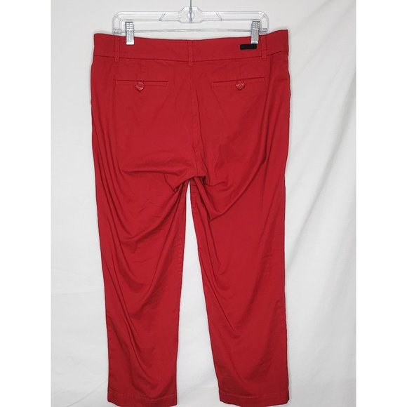 Kut from the Kloth Womens Red Casual Capri Pants Sz 12‎ (small flaw on inseam) - Picture 6 of 7